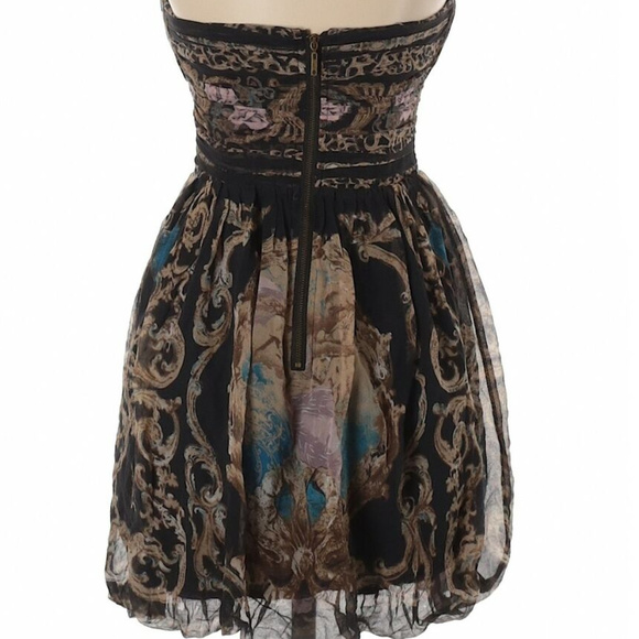 💋 Bebe Black Cocktail Short Dress M new RARE 💋 - Picture 3 of 16